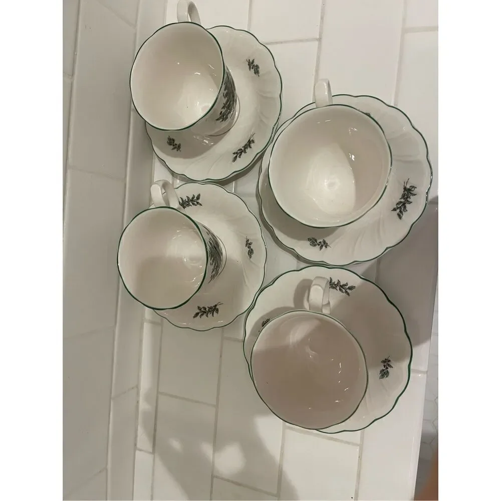 Vintage Nikko Ceramics Christmastime Teacups (4)